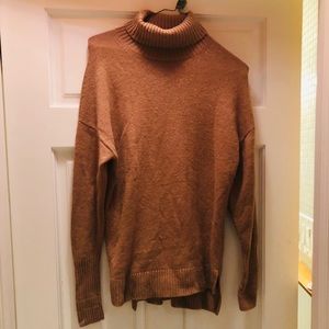 JCrew Turtleneck Tan Earth Tone Sweater